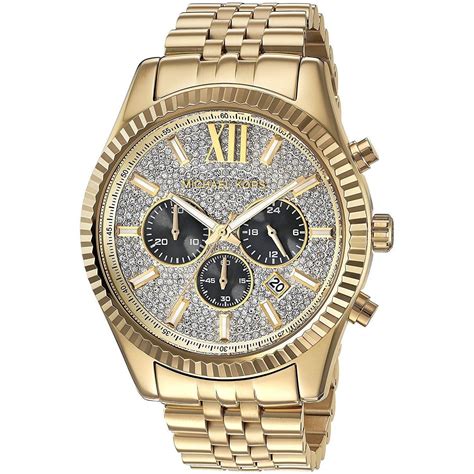 michael kors men oversize lexington watch|oversized lexington two tone watch.